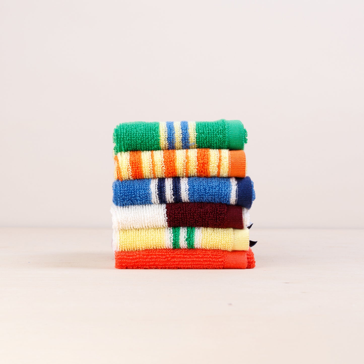 Striped Terry Towelling Flannel 2 Pack