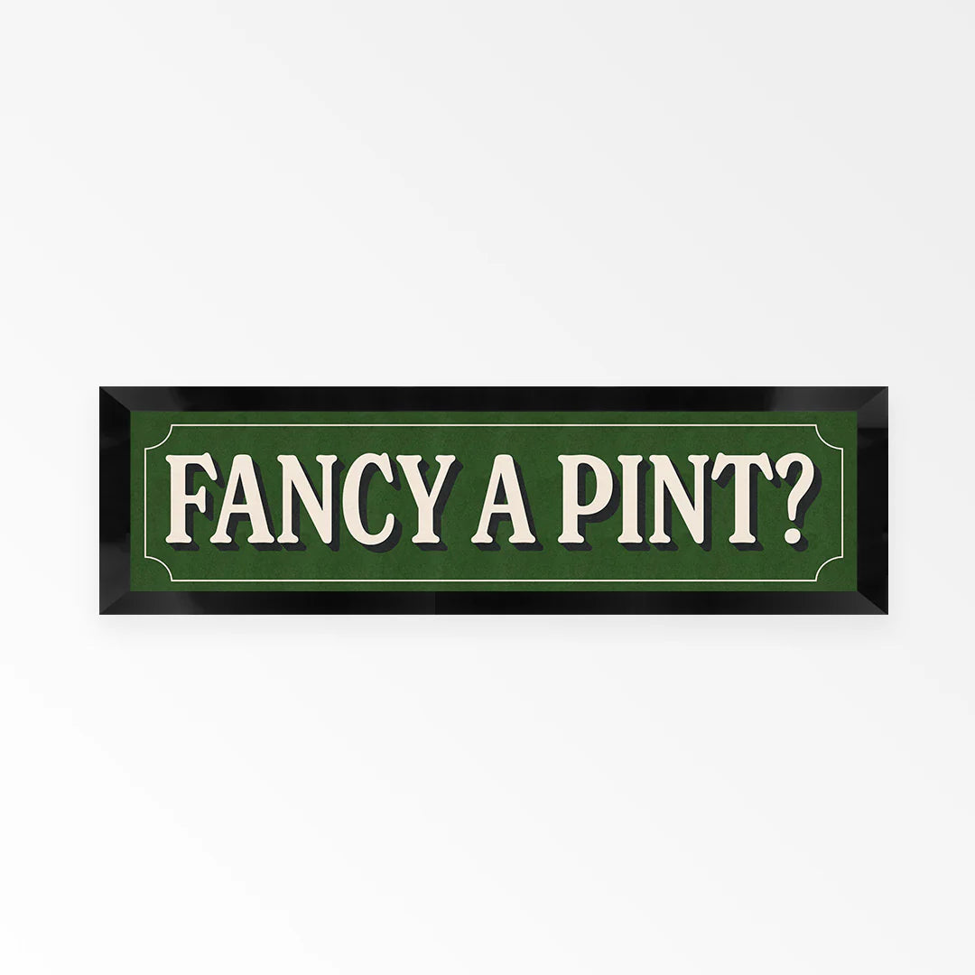 Fancy A Pint Panoramic Framed Print