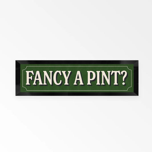 Fancy A Pint Panoramic Framed Print