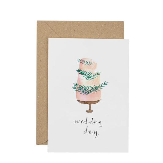 Wedding Day Cake Card