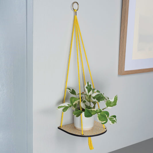 Hanging Plant Shelf - Forget Yellow
