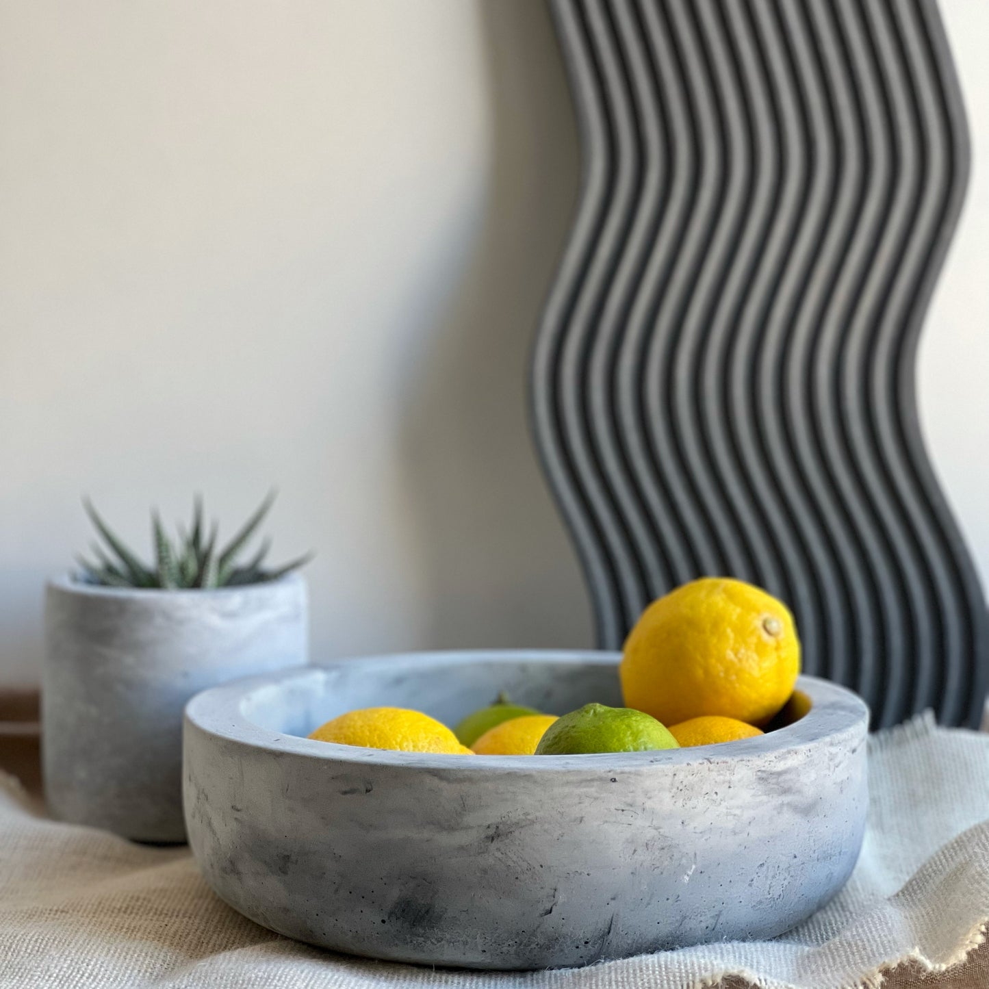 Concrete Fruit Bowl